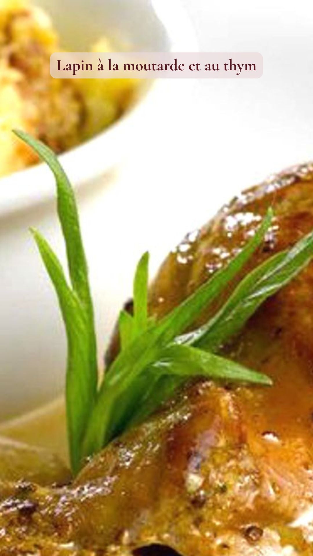 lapin à la moutarde et au thym